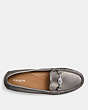 COACH®,ARLENE MOCCASIN,Leather,WARM PEWTER,Inside View,Top View
