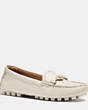 COACH®,ARLENE MOCCASIN,Leather,Chalk,Front View