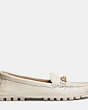 COACH®,ARLENE MOCCASIN,Leather,Chalk,Angle View