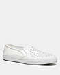 COACH®,CHRISSY SNEAKER,Leather,White,Front View