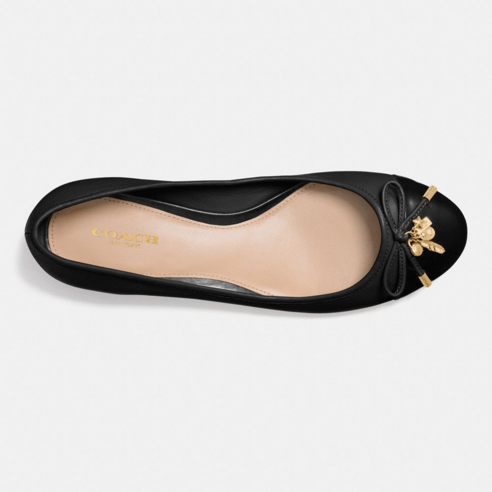 COACH®,NOELLA FLAT,Leather,Black,Inside View,Top View