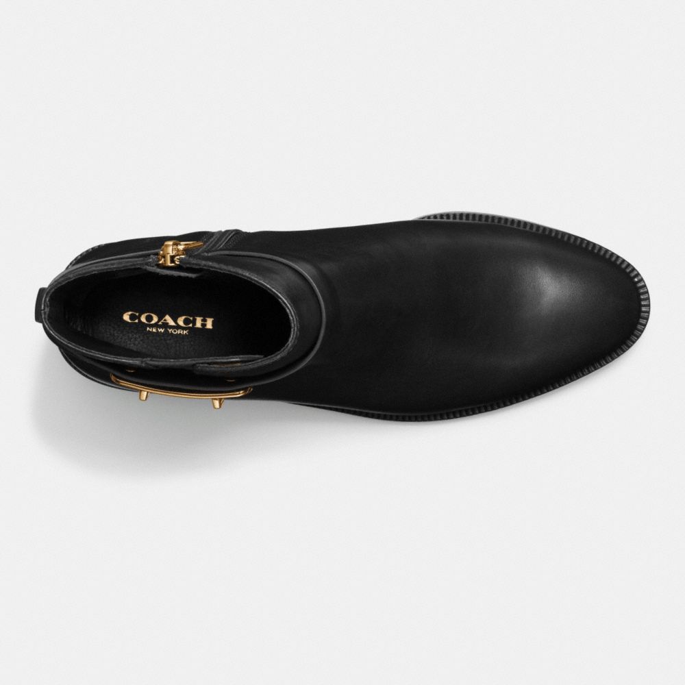 COACH®,COLEEN BOOTIE,Leather,Black,Inside View,Top View