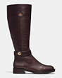 COACH®,EVA BOOT,Leather,CHESTNUT/CHESTNUT,Angle View