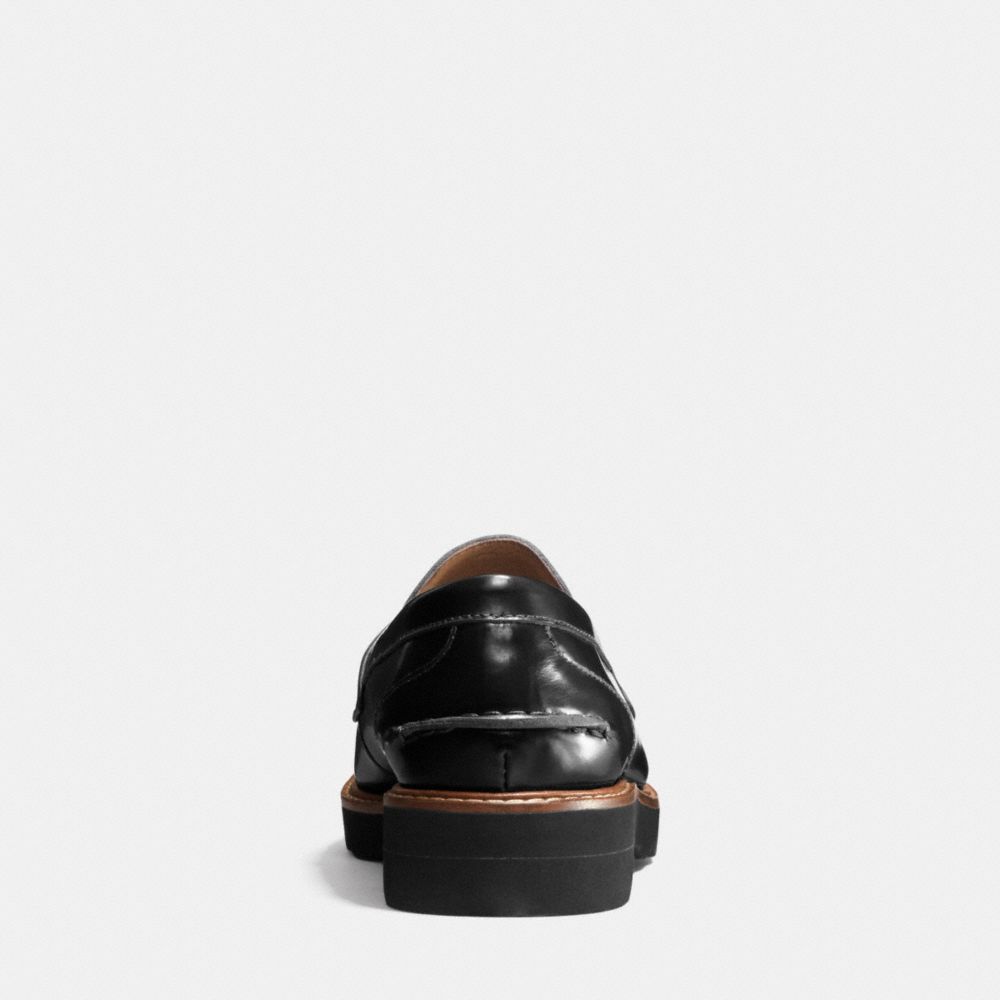 COACH®,INDIE LOAFER,Leather,Black,Alternate View