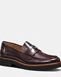 COACH®,INDIE LOAFER,Leather,OXBLOOD,Front View