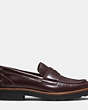 COACH®,INDIE LOAFER,Leather,OXBLOOD,Angle View