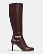 COACH®,RUTH BOOT,Leather,Chestnut,Angle View