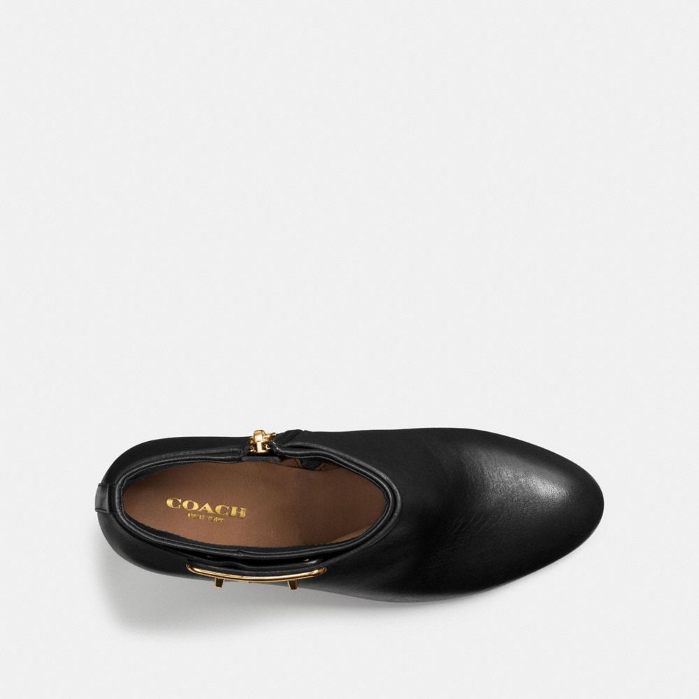 COACH®,REGINA BOOTIE,Leather,Black,Inside View,Top View