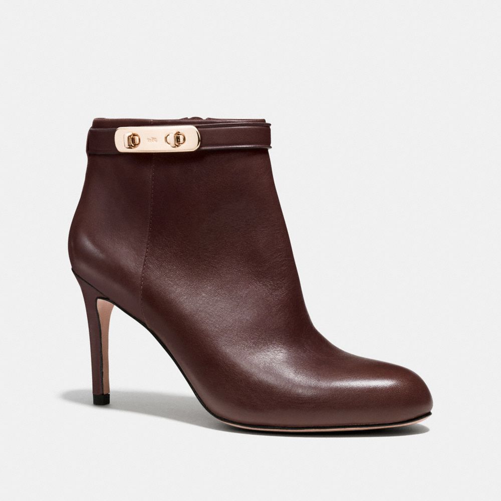 COACH®,REGINA BOOTIE,Leather,Chestnut,Front View