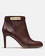 COACH®,REGINA BOOTIE,Leather,Chestnut,Angle View
