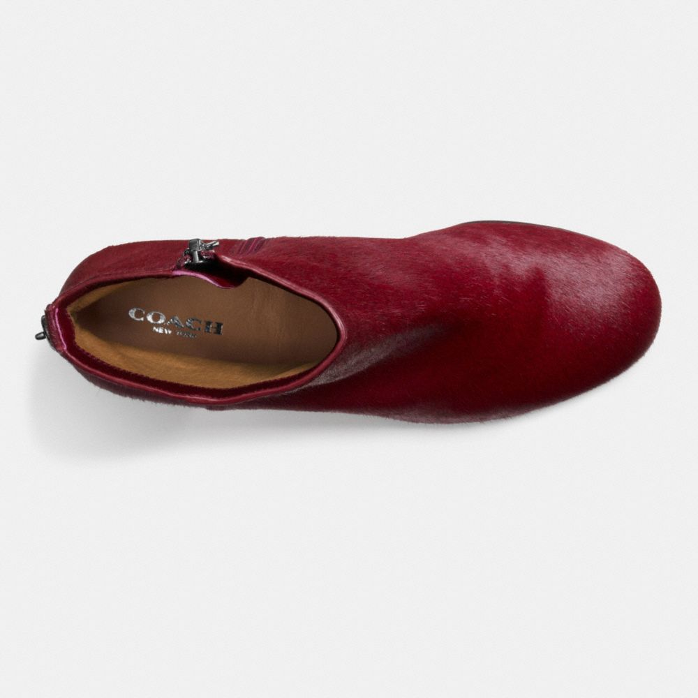 COACH®,BONNIE BOOTIE,Haircalf,BLACK CHERRY,Inside View,Top View