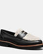 COACH®,INDIE LOAFER,Mixed Material,Black/Natural,Front View