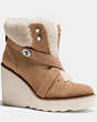 COACH®,KENNA BOOTIE,Mixed Material,CAMEL/NATURAL,Front View
