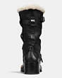 COACH®,MOTO BOOT,Leather,Black/Natural,Alternate View