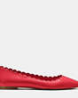 COACH®,JILL FLAT,Leather,True Red,Angle View