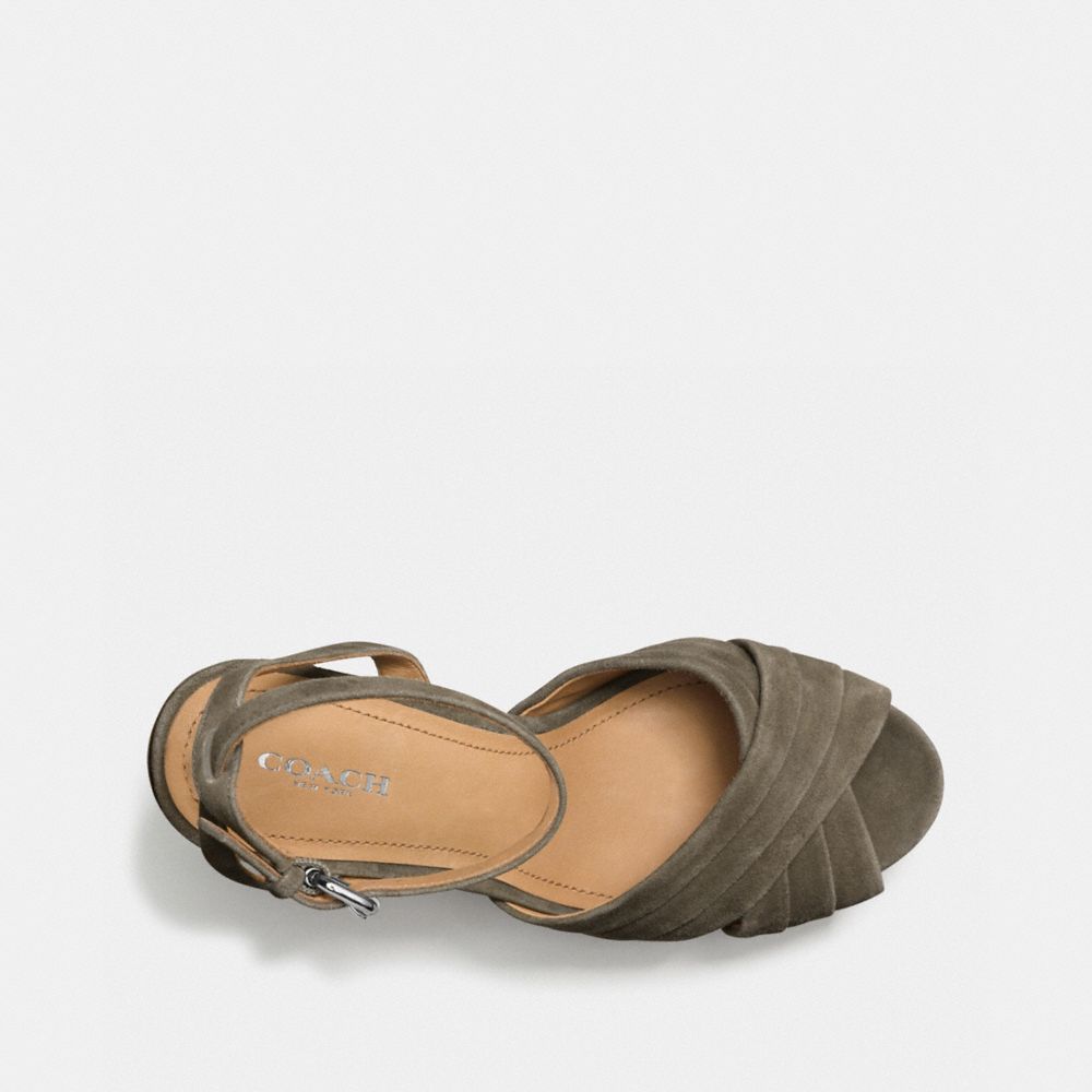 COACH®,NIKEETA HEEL,Suede,FOG,Inside View,Top View