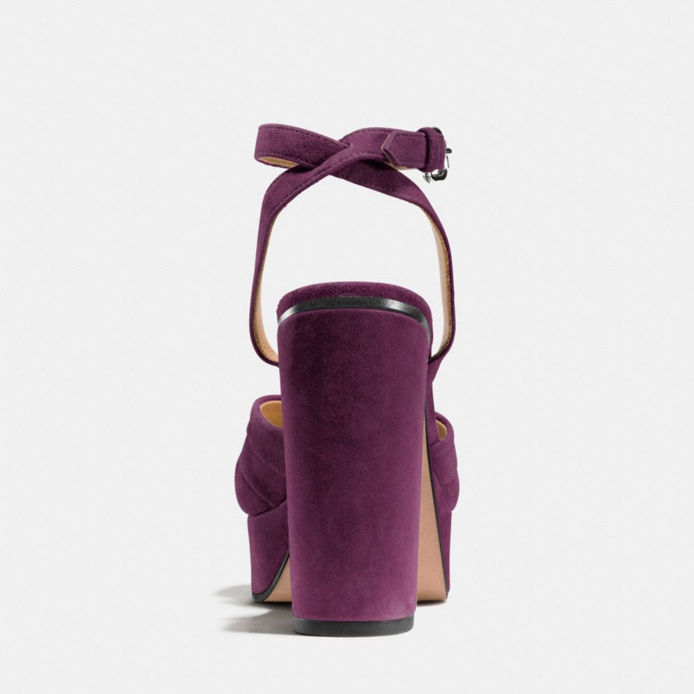 COACH®,NIKEETA HEEL,Suede,Plum,Alternate View