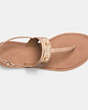 COACH®,GRACIE SWAGGER SANDAL,Leather,Beechwood,Inside View,Top View