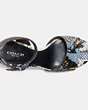 COACH®,PIPHER HEEL,Printed Exotic Leather,CNFLR L FG/FLX CNFLR,Inside View,Top View