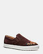 COACH®,C103 SNEAKER,Suede,New Oxblood,Front View