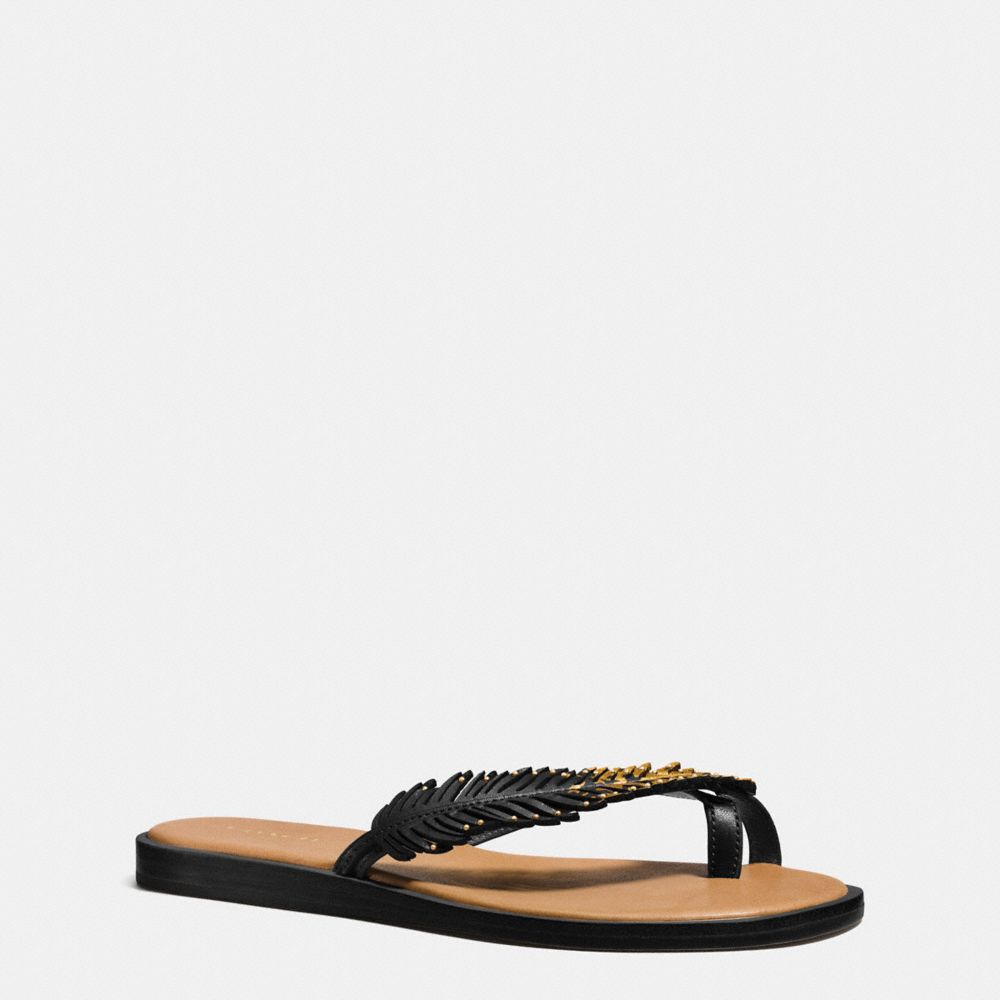 Coach feather hot sale sandals