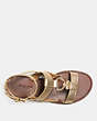 COACH®,ELAINE SANDAL,Leather,Gold,Inside View,Top View