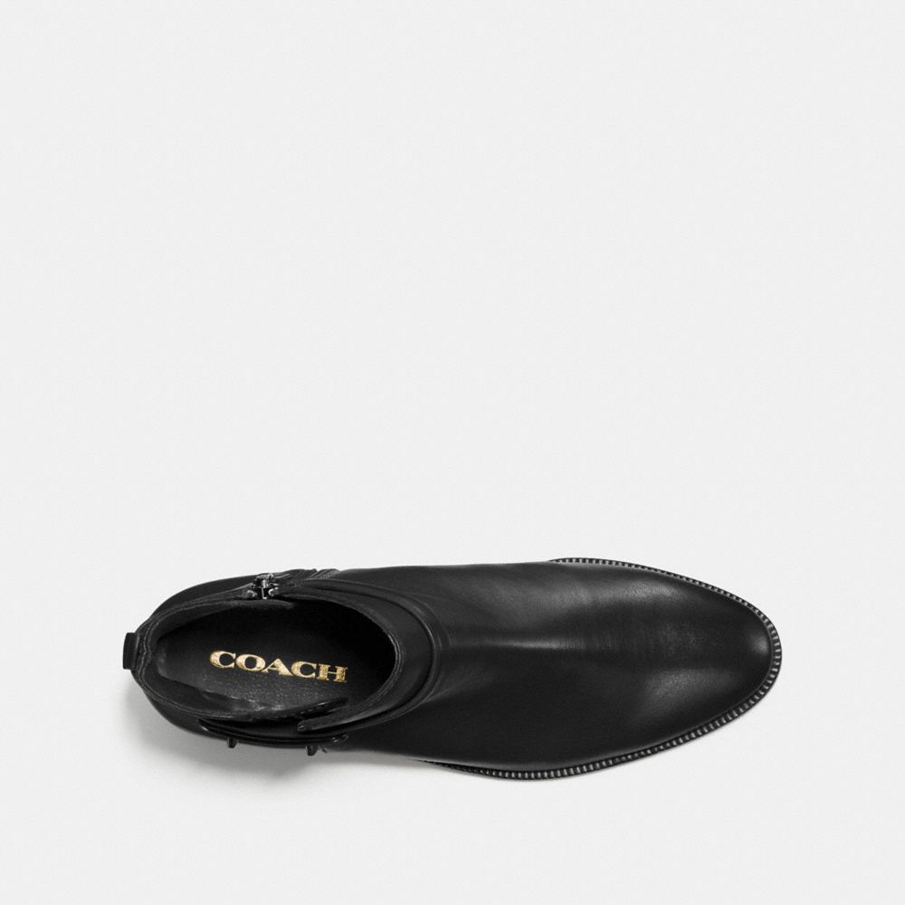 COACH®,COLEEN BOOTIE,Leather,Black,Inside View,Top View