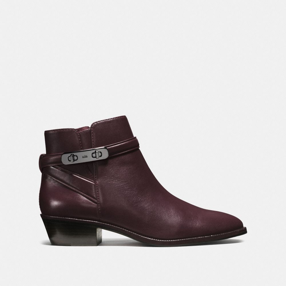 Coach burgundy boots sale