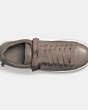COACH®,C101 SNEAKER,Leather,Fog/Fog,Inside View,Top View
