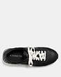 COACH®,MOONLIGHT PATCHWORK SNEAKER,Mixed Material,Black,Inside View,Top View