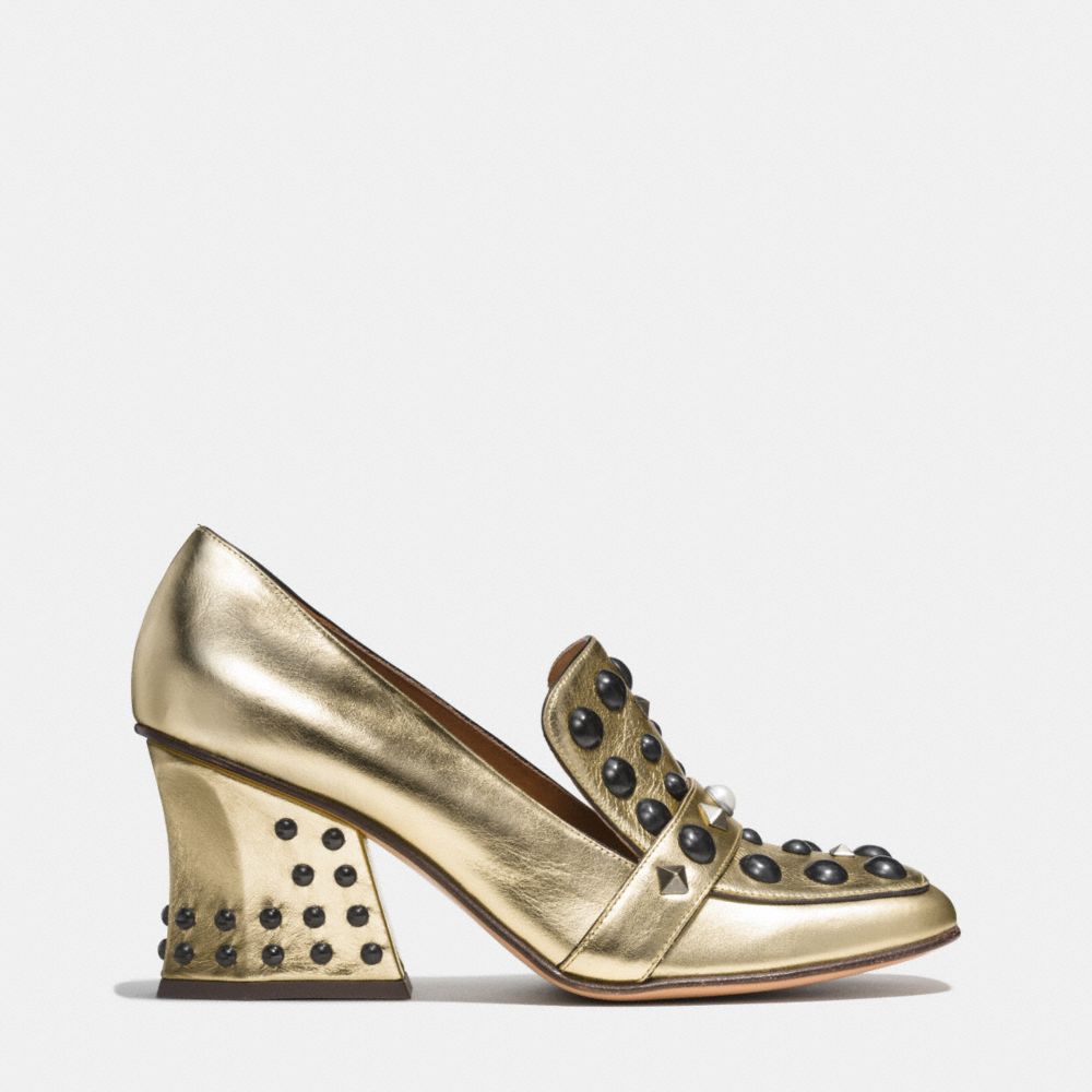 COACH®: High Vamp Loafer With Studs