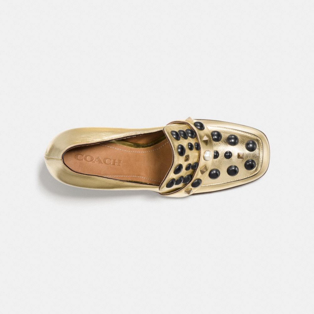 High Vamp Loafer With Studs