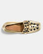 COACH®,HIGH VAMP LOAFER WITH STUDS,Leather,Gold,Inside View,Top View