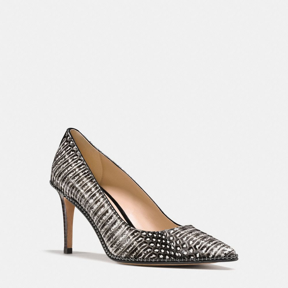Smith Beadchain Heel In Snakeskin