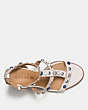 COACH®,ISABEL STUDDED SANDAL,Leather,Chalk,Inside View,Top View
