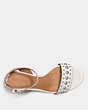 COACH®,PAIGE STUDDED HEEL,Leather,Chalk,Inside View,Top View