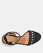 COACH®,PAIGE STUDDED HEEL,Leather,Black,Inside View,Top View