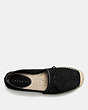 COACH®,RAE ESPADRILLE,Suede,Black,Inside View,Top View