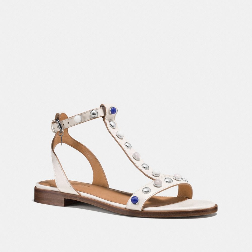 Coach t hot sale strap sandal