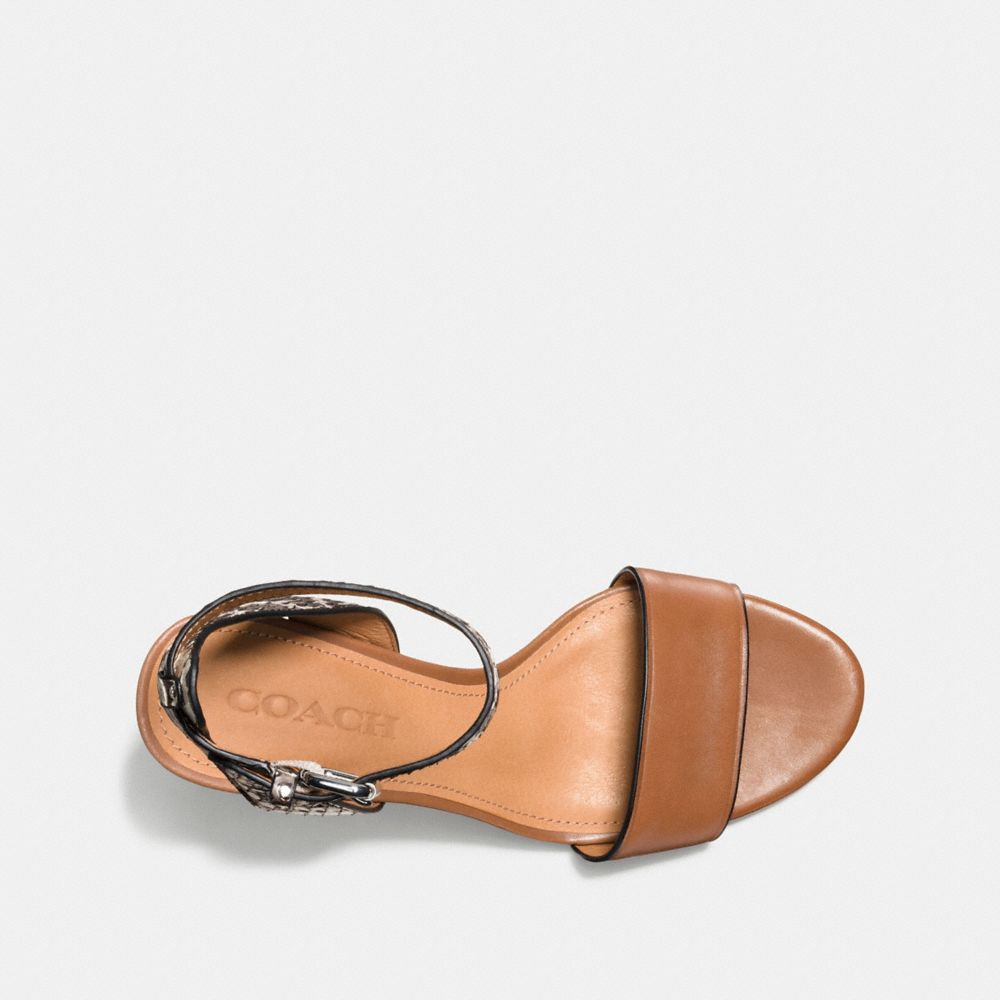 Paige Heel With Snakeskin