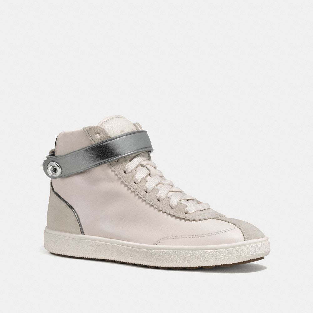COACH®,C213 High Top Sneaker,,Front View