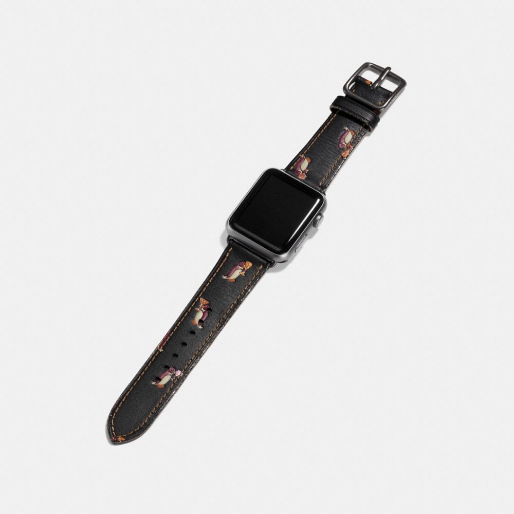 COACH®,Apple Watch® Strap With Prints,,Angle View