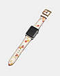 COACH®,APPLE WATCH® STRAP WITH PRINTS,Leather,Chalk Multi,Angle View