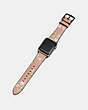 COACH®,APPLE WATCH® STRAP WITH PRINTS,Leather,Melon Multi,Angle View