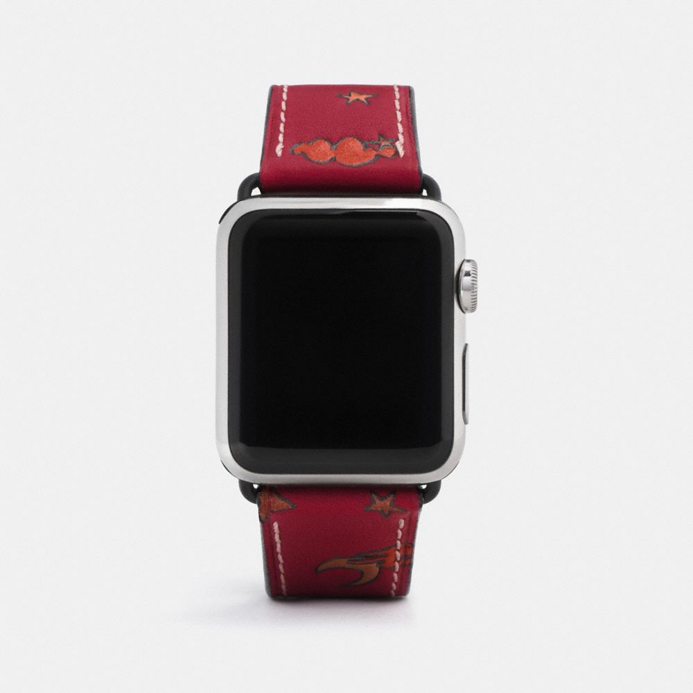 COACH®,Apple Watch® Strap With Prints,,Front View