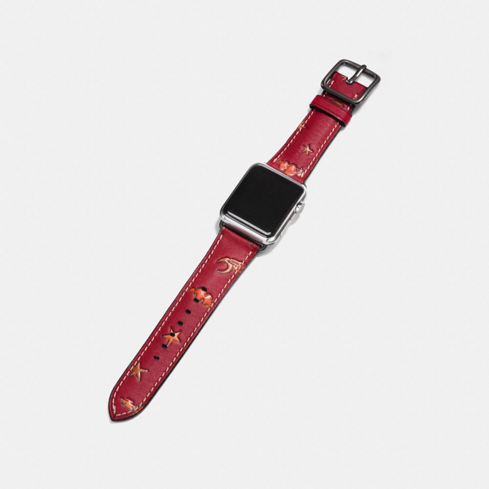 COACH®,Apple Watch® Strap With Prints,,Angle View