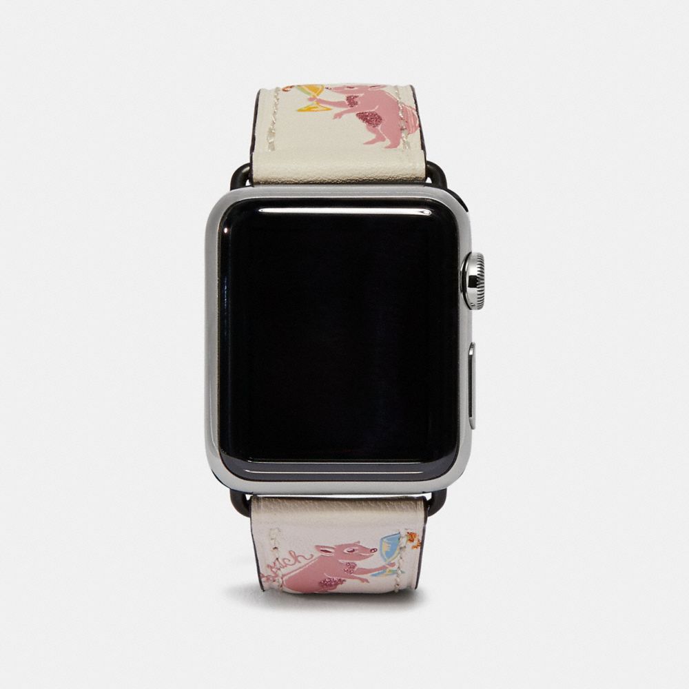 COACH®,Apple Watch® Strap With Prints,,Front View