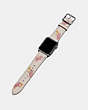 COACH®,APPLE WATCH® STRAP WITH PRINTS,Leather,Pigtini Party,Angle View