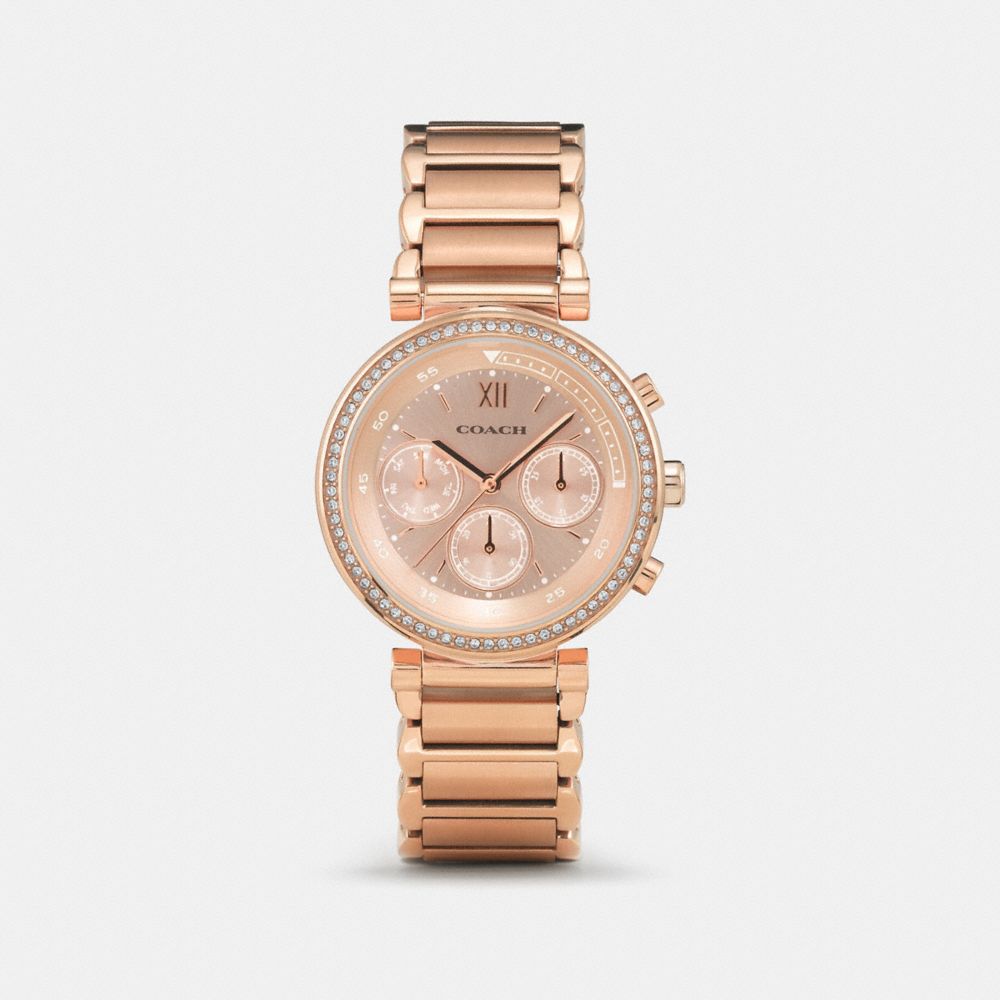 COACH®,1941 SPORT WATCH, 36MM,Metal,Rose Gold,Front View