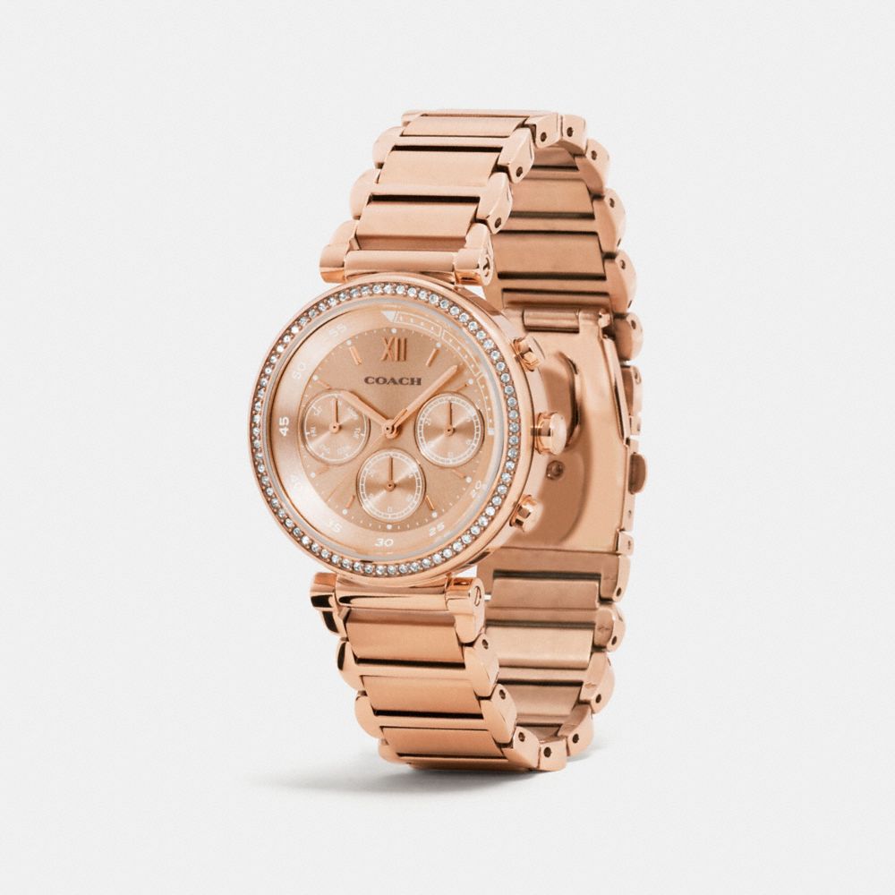 COACH®,1941 SPORT WATCH, 36MM,Metal,Rose Gold,Angle View